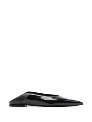 SAINT LAURENT Classic Black Leather Nour Sandals for Women