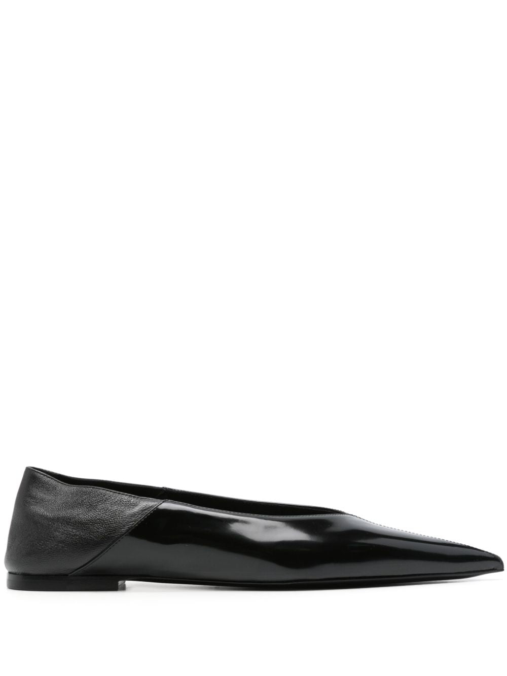 SAINT LAURENT Classic Black Leather Nour Sandals for Women