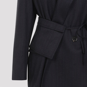 BOTTEGA VENETA Elegant Striped Wool Blazer