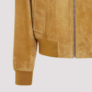 BOTTEGA VENETA Suede Bomber Jacket for Men - Fall/Winter 2024