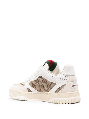 GUCCI Re-Web Multicolored Leather Sneakers