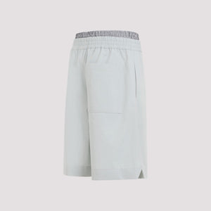 BOTTEGA VENETA Men's Gray Cotton Shorts for SS24 Collection