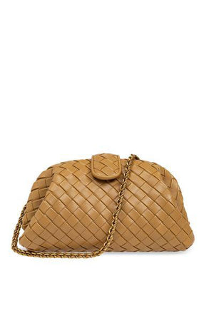 BOTTEGA VENETA Chic Beige Mini Lauren 1980 Shoulder Bag (12.4x6.5x4.3 inches)