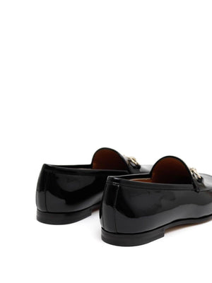 GUCCI Patent Leather Almond Toe Loafers for Women