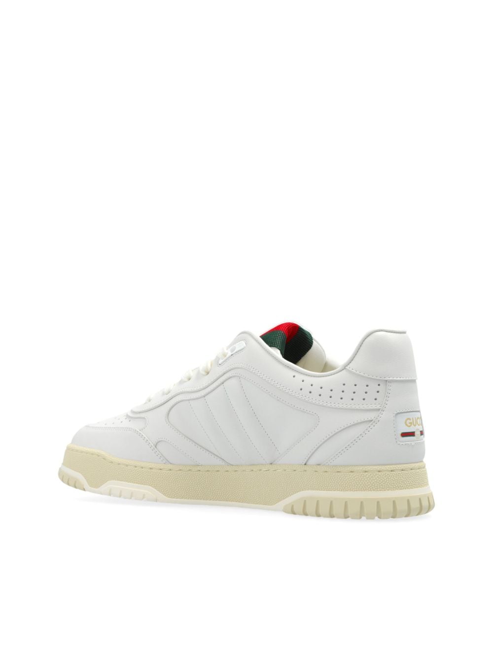 GUCCI Multicolor Leather Fashion Sneaker with Signature Stripes