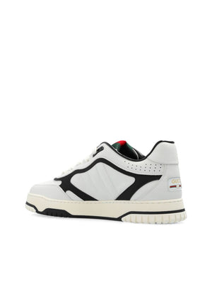 GUCCI Re-Web Colorblock Leather Sneakers