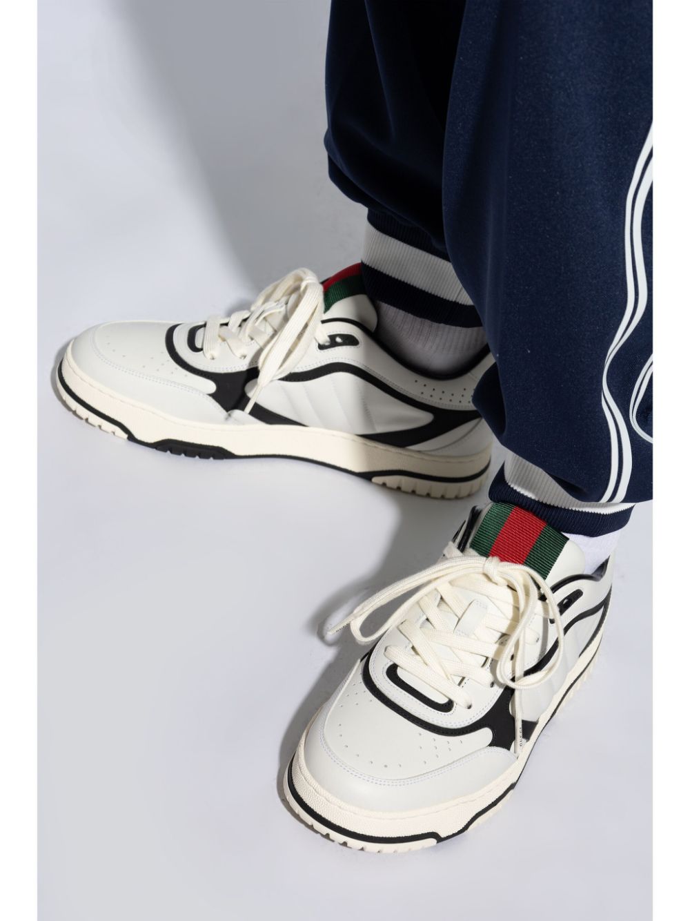 GUCCI Giày Sneaker Da Đa Sắc