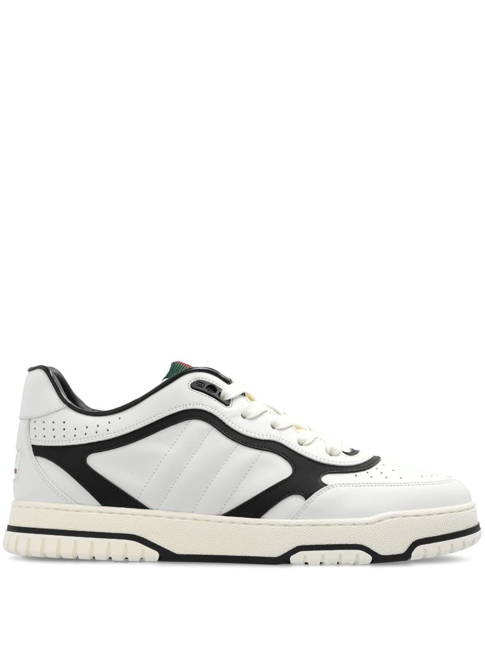 GUCCI Re-Web Colorblock Leather Sneakers