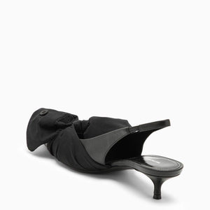 BALENCIAGA Black Slingback with Shirt Cuff Insert - Women's Pointed Toe Pumps