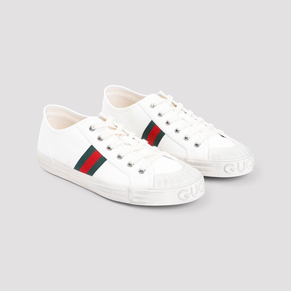 GUCCI JULIO Neutral Tone Sneakers