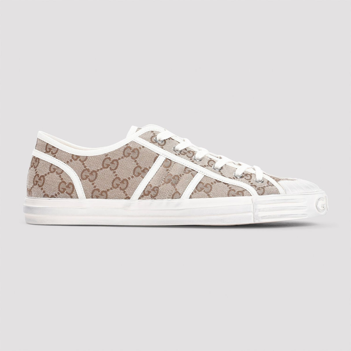 GUCCI JULIO GG Fashion Sneakers in Nude Neutrals