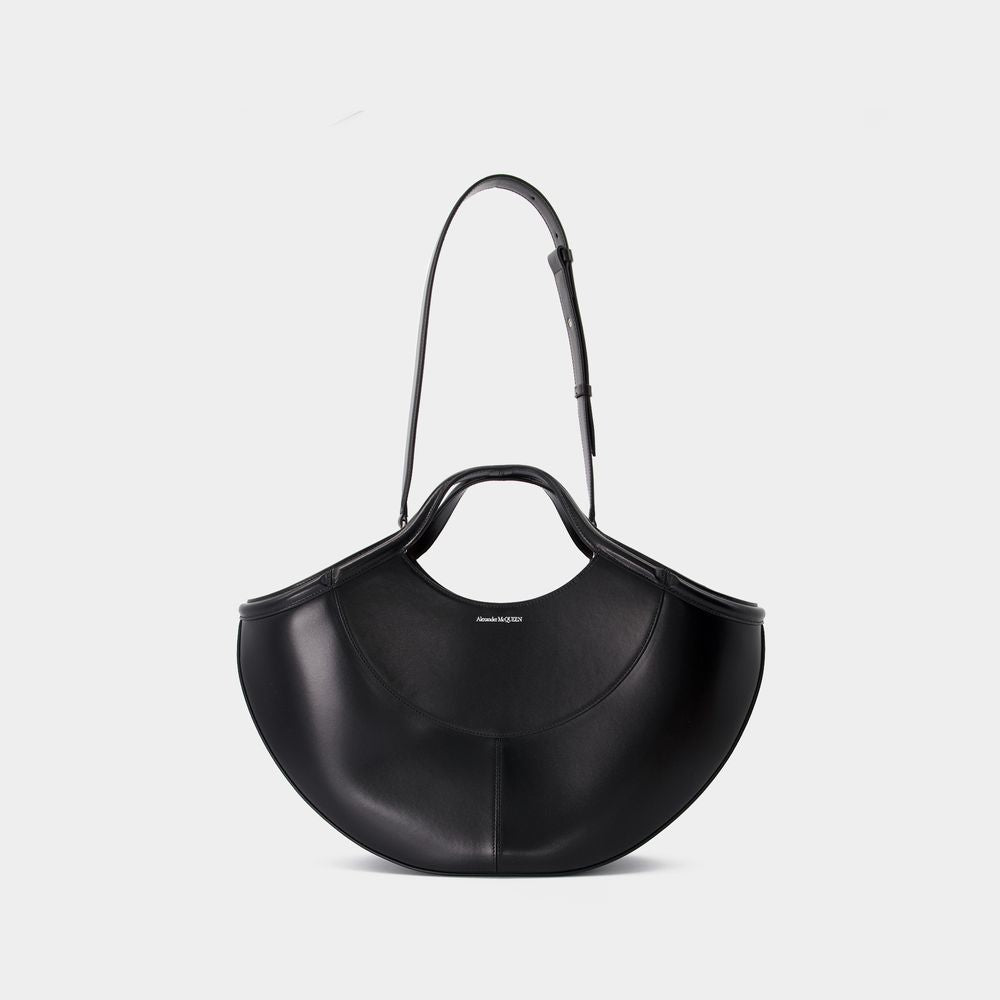 ALEXANDER MCQUEEN Women's 24SS Black Tote Bag - Classy Shoulder Carry for Any Occasion