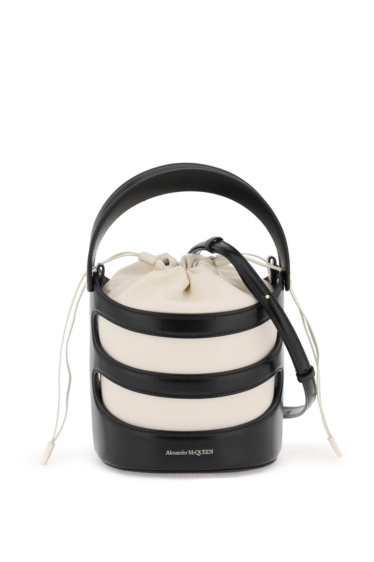 ALEXANDER MCQUEEN Structured Cage Bucket Handbag