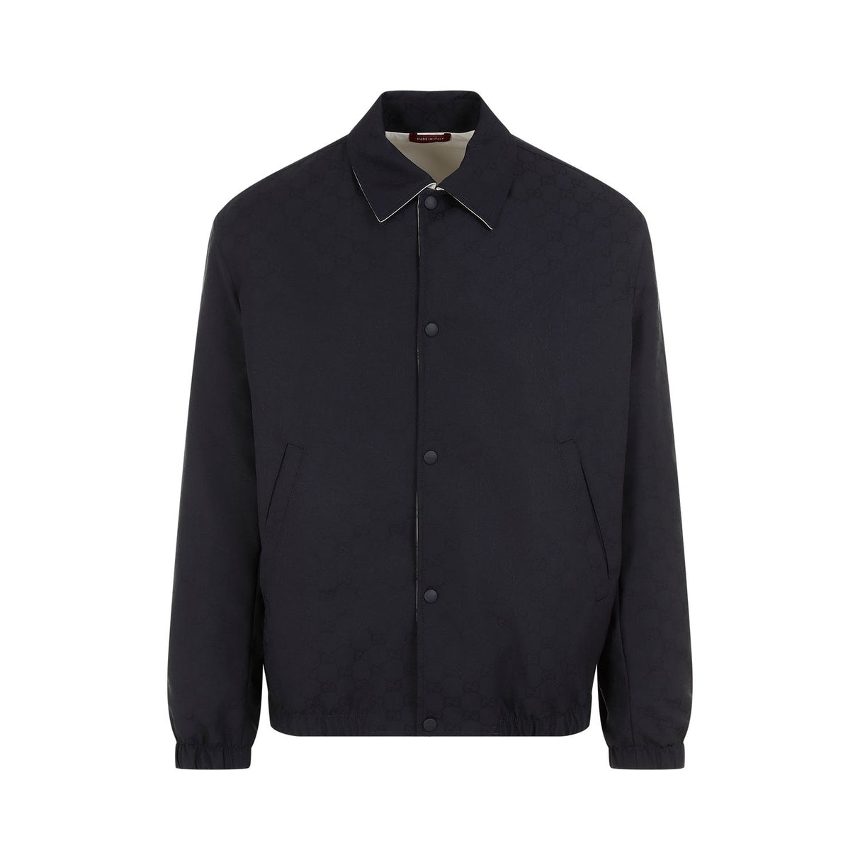 GUCCI Reversible Cotton Jacket with Elastic Finishes