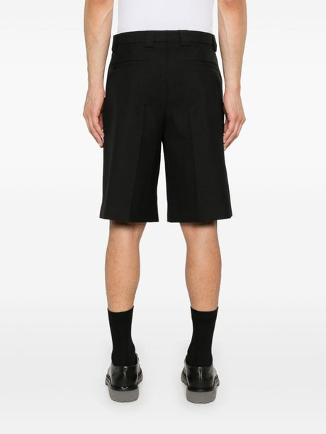 GUCCI Wool Blend Shorts with Signature Detailing