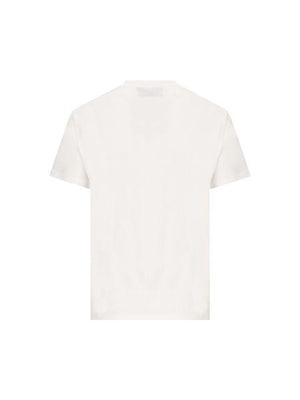 White Cotton T-Shirt with Gucci Logo Print - Women's FW24