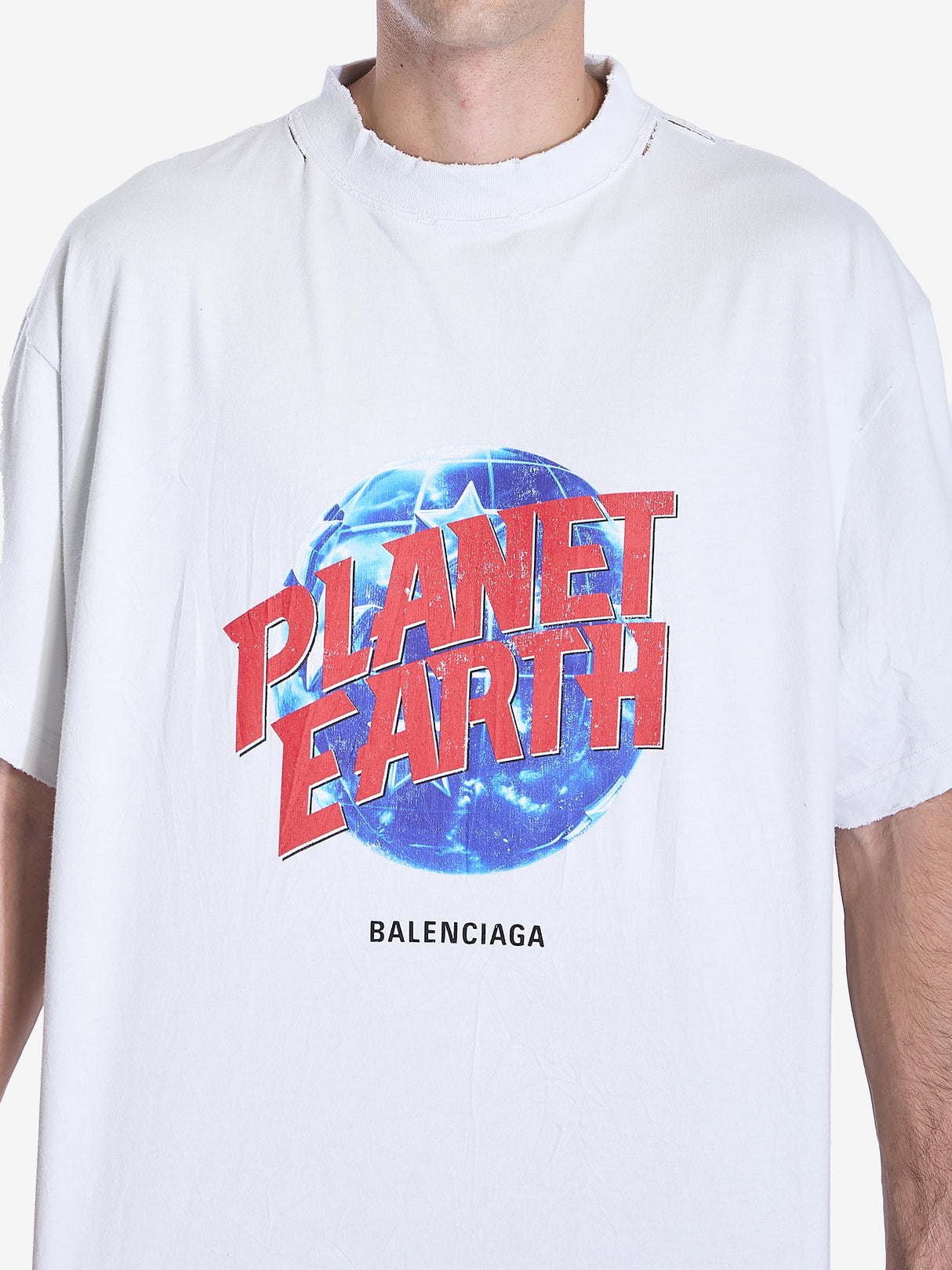 BALENCIAGA Oversized Planet Earth T-Shirt