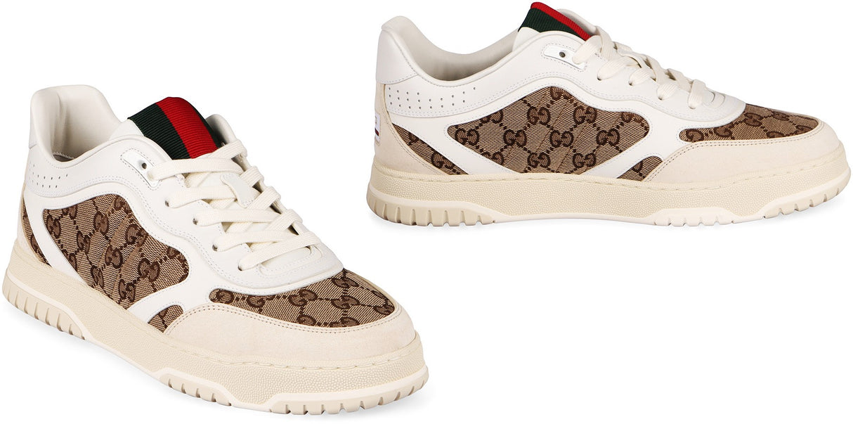 GUCCI Re-Web Classic Sneakers with Iconic Webbing Accent, 3.4cm Heel