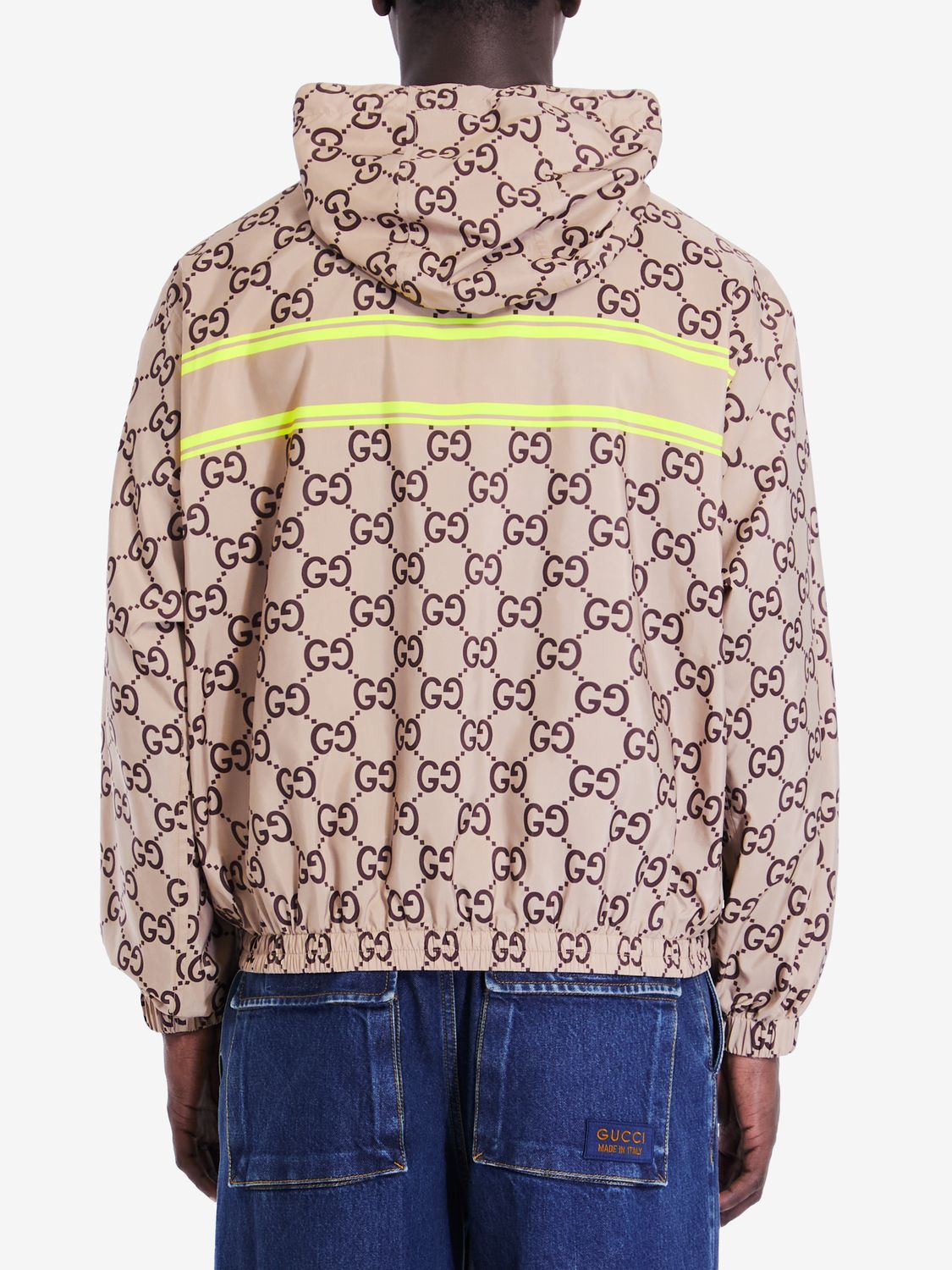 GUCCI Elegant Nylon Jacket with Iconic Print