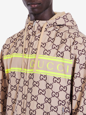 GUCCI Elegant Nylon Jacket with Iconic Print