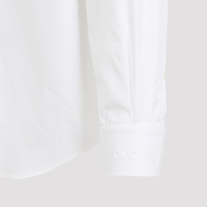 GUCCI Elegant White Cotton Shirt