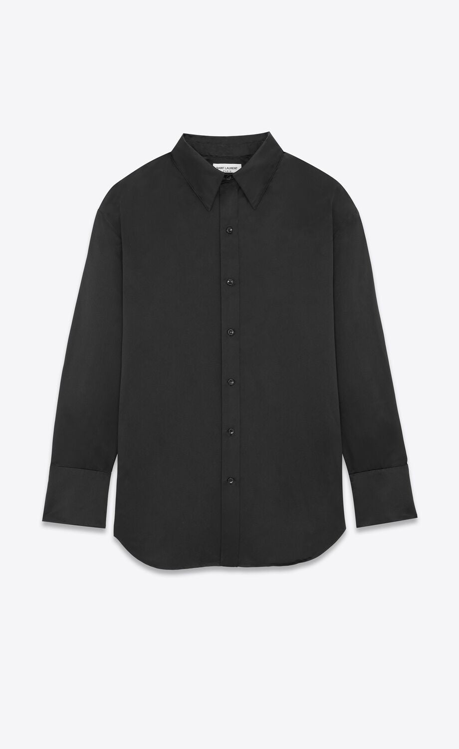 SAINT LAURENT Men's Black Long Sleeve Top for the 2024 Fashion Season