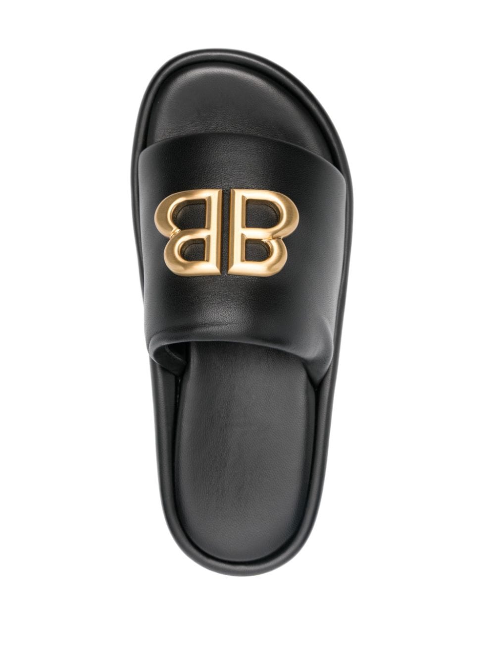 BALENCIAGA Rise Leather Sandals - Open Toe Slip-Ons