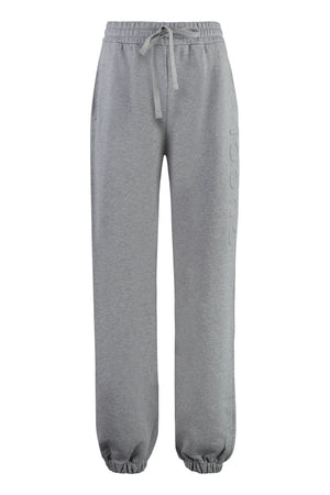 GUCCI Elegant Grey Cotton Track Pants