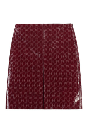 GUCCI SS24 Red GG Motif Skirt for Women