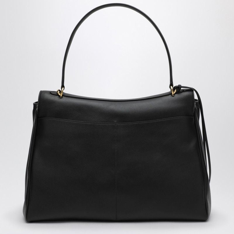 BALENCIAGA Large Smooth Black Calfskin Handbag