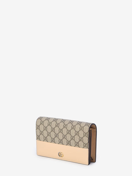 GUCCI Elegant Mini Chain Pouch with Leather Trims - 20x12.5x4 cm