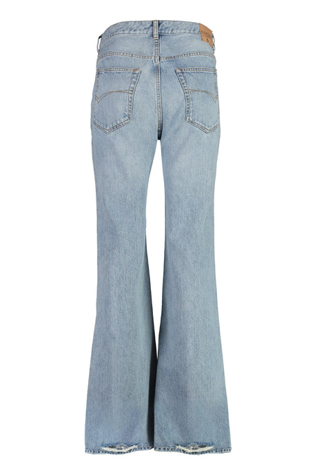 BALENCIAGA Distressed Flare Jeans for Women - FW24