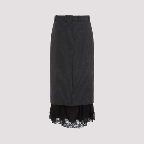 BALENCIAGA Tailored Lingerie Mini Skirt for Women