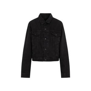 BALENCIAGA Chic Small Fit Black Cotton Jacket