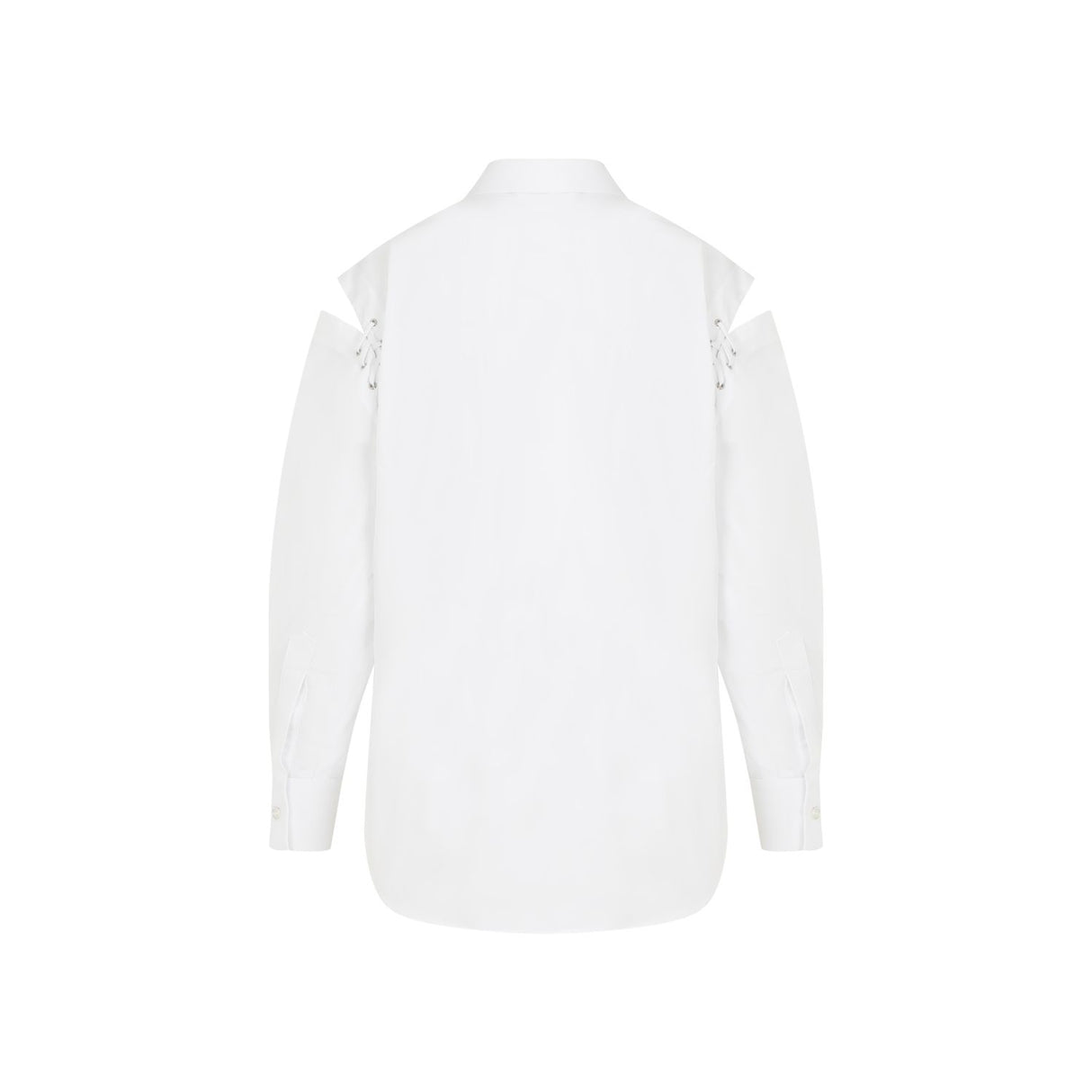 ALEXANDER MCQUEEN White Cotton Shirt for Women - SS24 Collection