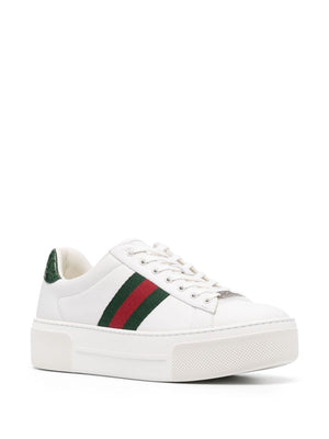 GUCCI Ace Leather Classic Stripe Sneakers