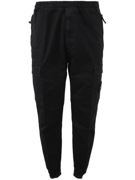 STONE ISLAND Black Cargo Trousers for Women - FW23 Collection