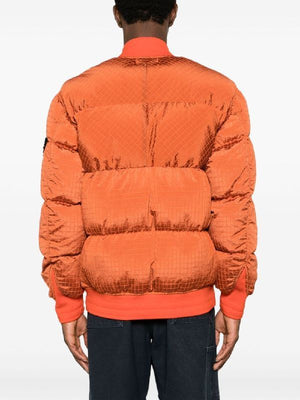 STONE ISLAND Men's FW23 Red Nylon Outerwear Jacket