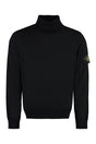 STONE ISLAND Premium Black Turtleneck Sweater for Men