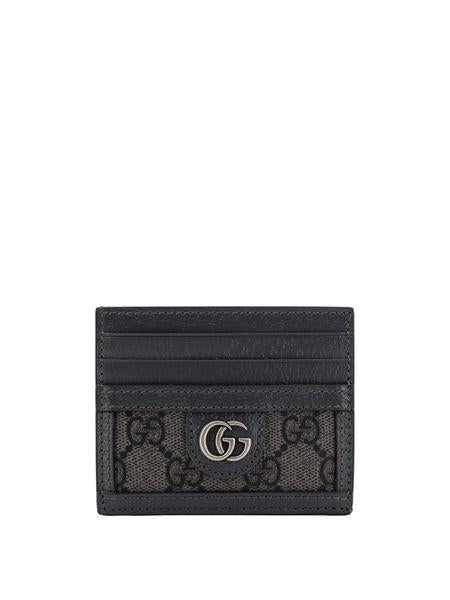 GUCCI Stylish and Functional Gray Ophidia GG Cardholder for Men