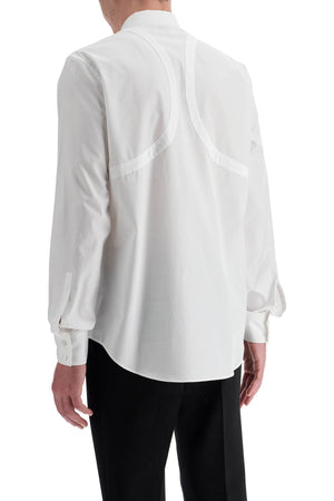 ALEXANDER MCQUEEN Men's Harness Detail Poplin Shirt - Size 16 1/2