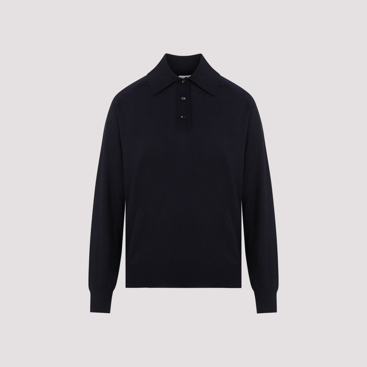 BOTTEGA VENETA Elegant Long Sleeve Wool Polo