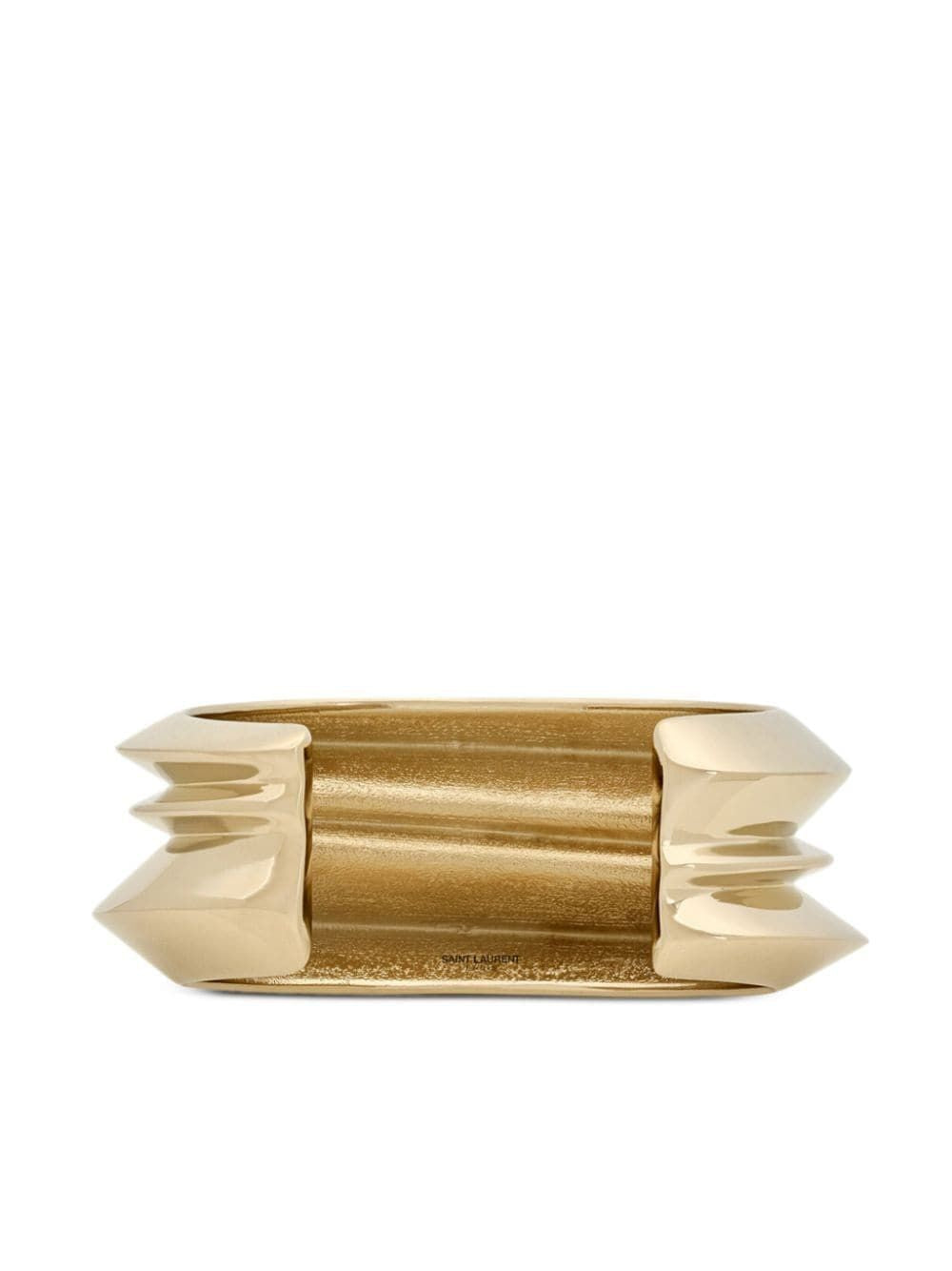 SAINT LAURENT Elegant Metallic Brass Cuff