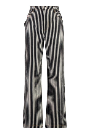 BOTTEGA VENETA Striped 5-Pocket Straight-Leg Jeans