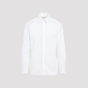 SAINT LAURENT Luxury Pure Cotton Men's Shirt - FW24 White Collection