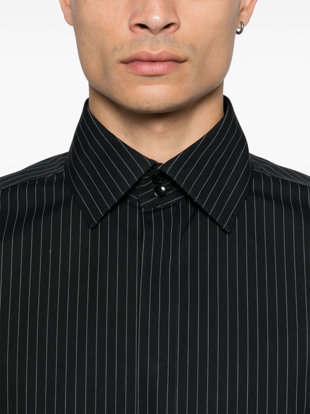 SAINT LAURENT Classic Striped Shirt for Men - FW24