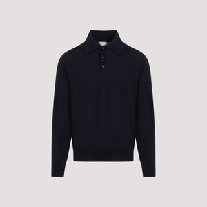 BOTTEGA VENETA Elegant Long Sleeve Wool Polo