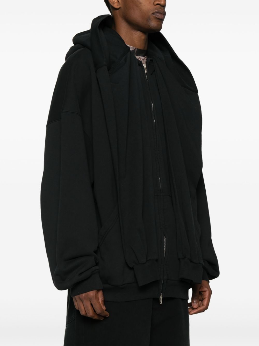 BALENCIAGA Oversized Zip Sweatshirt - Size 1