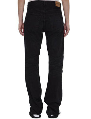 BALENCIAGA Chic Low Waist Straight Leg Jeans in Black