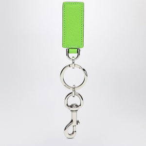 GUCCI Mini Supreme Fabric Key Ring with Leather Details